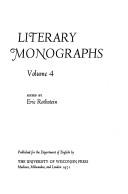 Cover of: Literary Monographs, Vol. 4 by Eric Rothstein