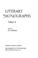 Cover of: Literary Monographs, Vol. 4