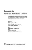 Immunity in Viral and Rickettsial Diseases by A. Kohn