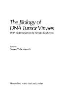 Cover of: The Biology of DNA tumor viruses by Samuel Schiminovich