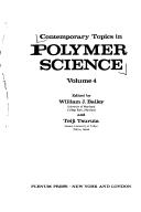 Cover of: Contemporary topics in polymer science.