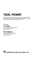 Cover of: Tidal Power