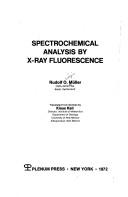 Cover of: Spectrochemical analysis by X-ray fluorescence