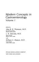 Cover of: Modern concepts in gastroenterology by William C. Watson