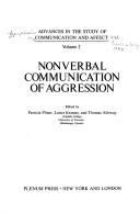 Cover of: Nonverbal Communication of Aggression (Advances in the Study of Communication Series) by Patricia Pliner