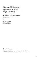 Cover of: Simple Molecular Systems at Very High Density by A. Polian, A. Polian