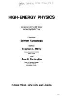 Cover of: High-energy physics: in honor of P.A.M. Dirac in his eightieth year
