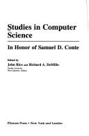 Cover of: Studies in Computer Science: In Honor of Samuel D. Conte (Software Science and Engineering)