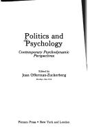 Cover of: Politics and psychology | 