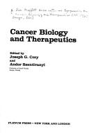 Cover of: Cancer Biology and Therapeutics