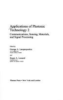 Cover of: Applications of photonic technology 2: communications, sensing, materials, and signal processing