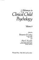 Cover of: Advances in Clinical Child Psychology (Volume 9) (Advances in Clinical Child Psychology)