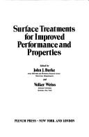 Cover of: Surface Treatments for Improved Performance and Properties (Sagamore Army Materials Research Conference//Proceedings)