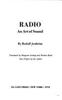 Cover of: Radio: an art of sound.
