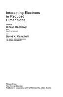 Cover of: Interacting Electrons in Reduced Dimensions (NATO Science Series: B:) | 
