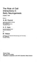 The Role of Cell Interactions in Early Neurogenesis by Centre National de la recherche scientifique (France)