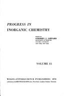Cover of: Progress in Inorganic Chemistry, Vol. 15