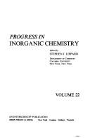 Cover of: Progress in Inorganic Chemistry, Vol. 22