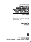 Cover of: Study manual for "simplified engineering for architects and  builders"