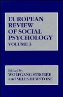 Cover of: Volume 3, European Review of Social Psychology