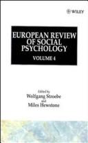 Cover of: European Review of Social Psychology