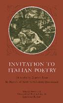 Cover of: Invitation to Italian Poetry