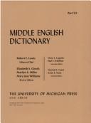 Middle English Dictionary by Robert E. Lewis