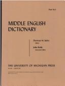 Cover of: Middle English Dictionary (Volume M.1)