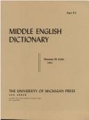 Cover of: Middle English Dictionary (Volume P.5)