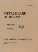 Cover of: Middle English Dictionary (Volume R.2)