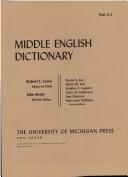 Cover of: Middle English Dictionary (Volume S.2)