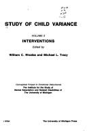 Cover of: A study of child variance.