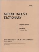 Cover of: Middle English Dictionary (Volume H.3)