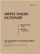 Cover of: Middle English Dictionary (Volume H.5)