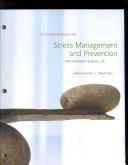 Cover of: Stress Management and Prevention by Jeffrey Kottler, David Chen