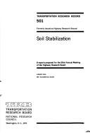 Cover of: Soil stabilization: 6 reports prepared for the 53rd annual meeting of the Highway Research Board (Transportation research record)