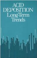 Cover of: Acid Deposition: Long-Term Trends