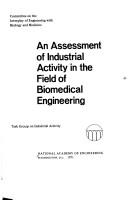 Cover of: An assessment of industrial activity in the field of biomedical engineering