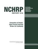 Cover of: Connection of Simple-Span Precast Concrete Girders for Continuity