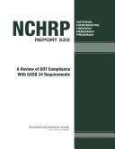 A Review of DOT Compliance with GASB 34 Requirements by Nustats