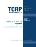 Cover of: Training for on-board bus electronics: A synthesis of transit practice (TCRP synthesis)