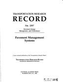 Cover of: Pavement Management Systems (Trr 1397) (Transportation Research Record)