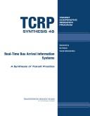 Cover of: Real-time bus arrival information systems (TCRP synthesis)