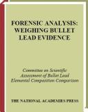 Cover of: Forensic Analysis by National Research Council (US)