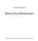 Cover of: What Is Post-Modernism?