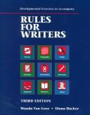 Cover of: Rules for Writers: Developmental Exercises