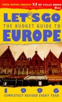 Cover of: Let's Go: The Budget Guide to Europe, 1996 by Harvard Student Agencies