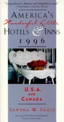 Cover of: America's Wonderful Little Hotels and Inns, 1996: U.S.A. and Canada (Three Inn Guidebook Series)