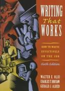 Writing that works cover