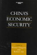 Cover of: China's Economic Security